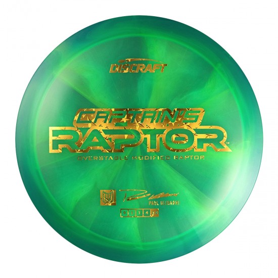 Discraft Captain's Raptor - Z Swirl - Paul Ulibarri - 2025 Discraft Captain's Raptor - Z Swirl - Paul Ulibarri - 2025