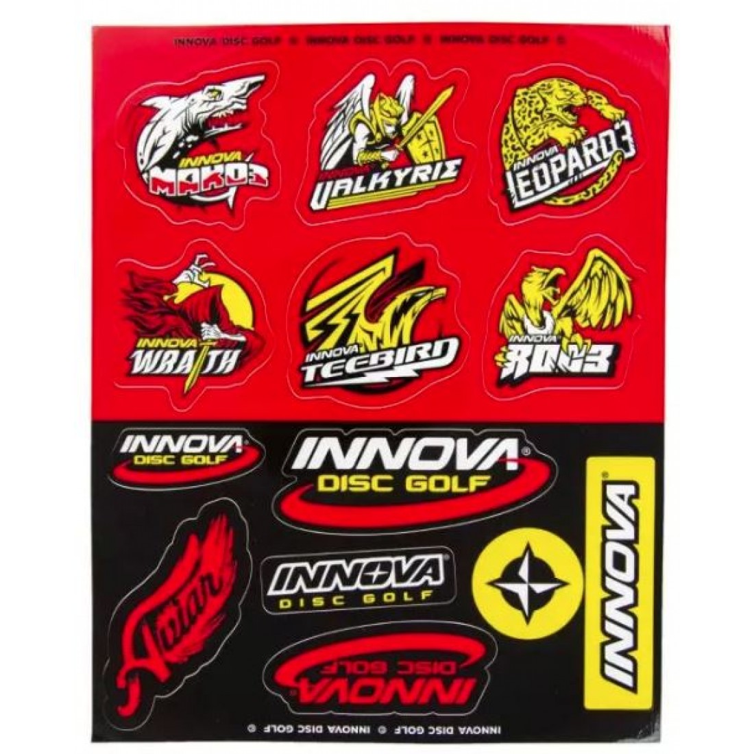 Icon Sticker Sheet, Innova Disc Golf Accessories | Discs Unlimited
