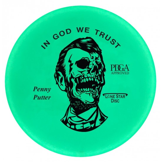 Lone Star Penny Putter - Bravo Glow - Halloween - Zombie Abe Lone Star Penny Putter - Bravo Glow - Halloween - Zombie Abe