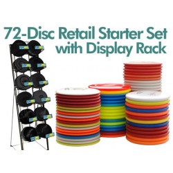 72 Piece Retail Disc Golf Starter Set - Including Display Rack
