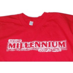 Millennium T-Shirt - Vintage Ultra Thin Cotton Red - Men's  Millennium T-Shirt - Vintage Ultra Thin Cotton Red - Men's