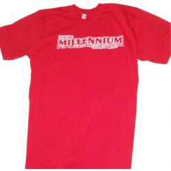 Millennium T-Shirt - Vintage Ultra Thin Cotton Red - Men's  Millennium T-Shirt - Vintage Ultra Thin Cotton Red - Men's